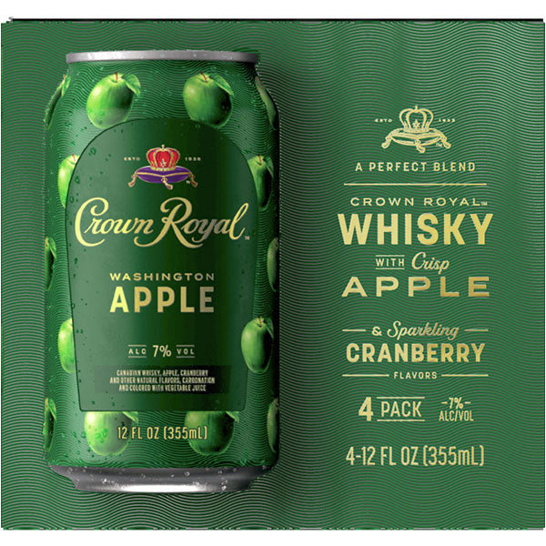 
                  
                    Load image into Gallery viewer, Crown Royal Washington Apple 4pk Cans
                  
                