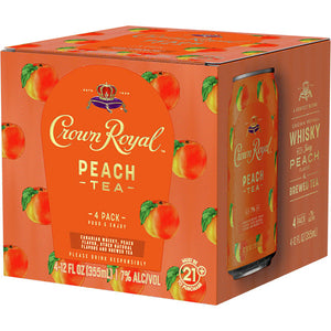 
                  
                    Load image into Gallery viewer, Crown Royal Peach Tea 4pk Cans
                  
                